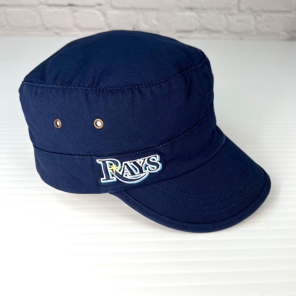 Tampa Bay Rays Hat Women One Size Spell Out Navy Army Cap Party Run Gym Core Go